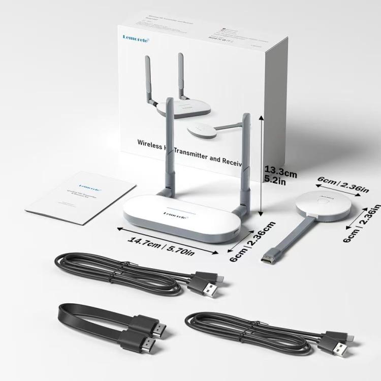 Lemorele G52R1 langaton HDMI-lähetin ja vastaanotin 1080p 5 GHz HDMI VGA 50 m