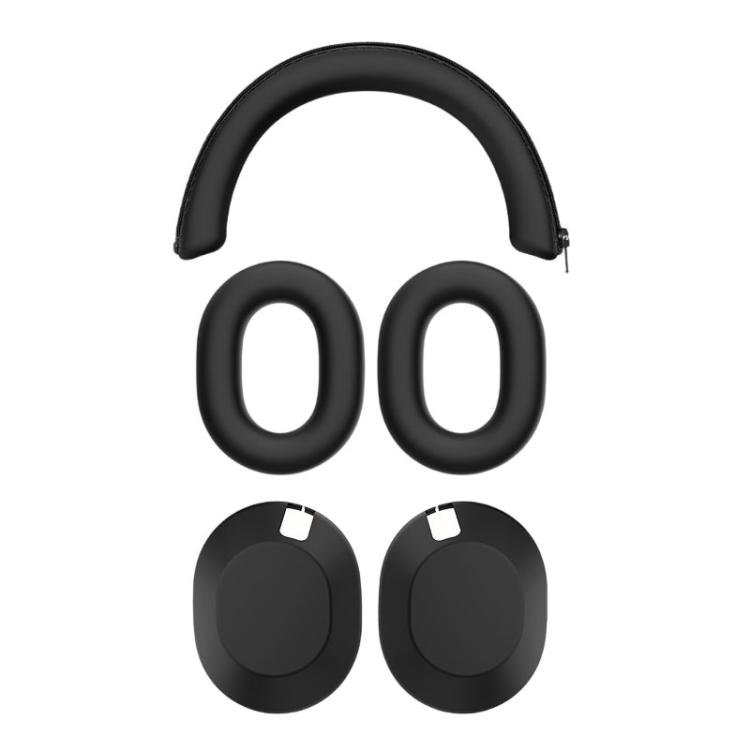 3-in-1-silikonisuojakotelo Sony WH-1000XM6 - Svart / Kuulokkeiden suojus / Silikonikotelo