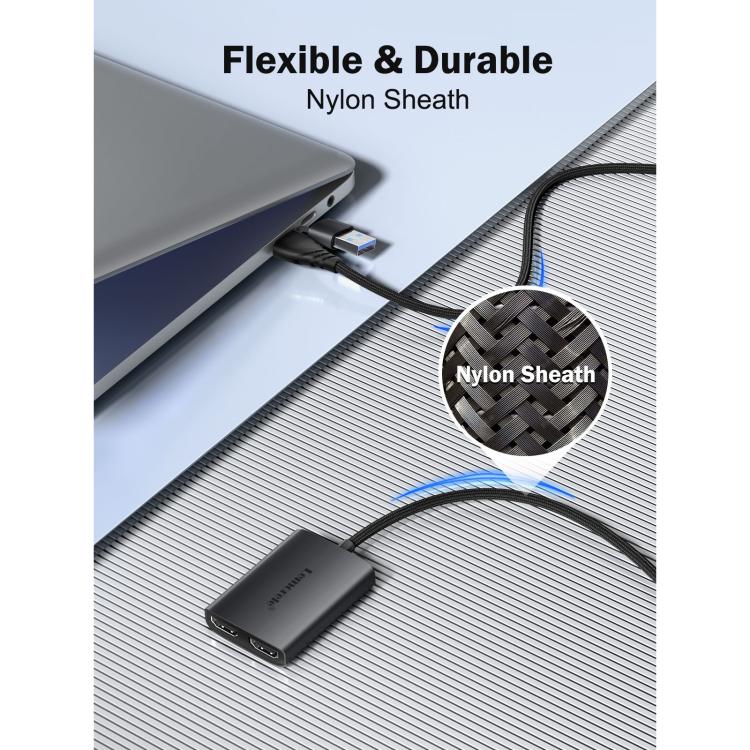 USB- ja USB-C–HDMI-sovitin HD10 / HDMI-muunnin / Tietokoneen näytön sovitin