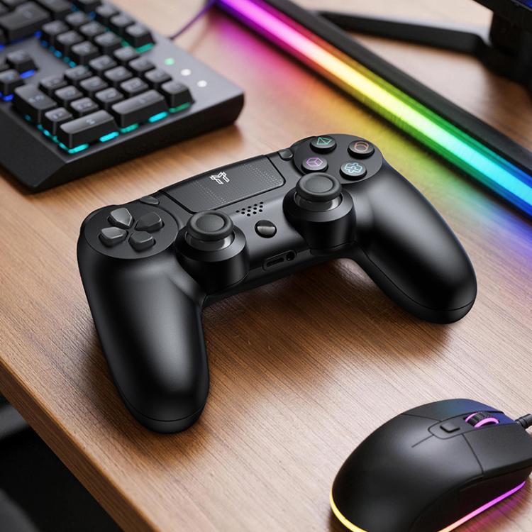 Langaton ohjain Sony PS4:lle / Bluetooth-peliohjain tärinätoiminnolla – Musta