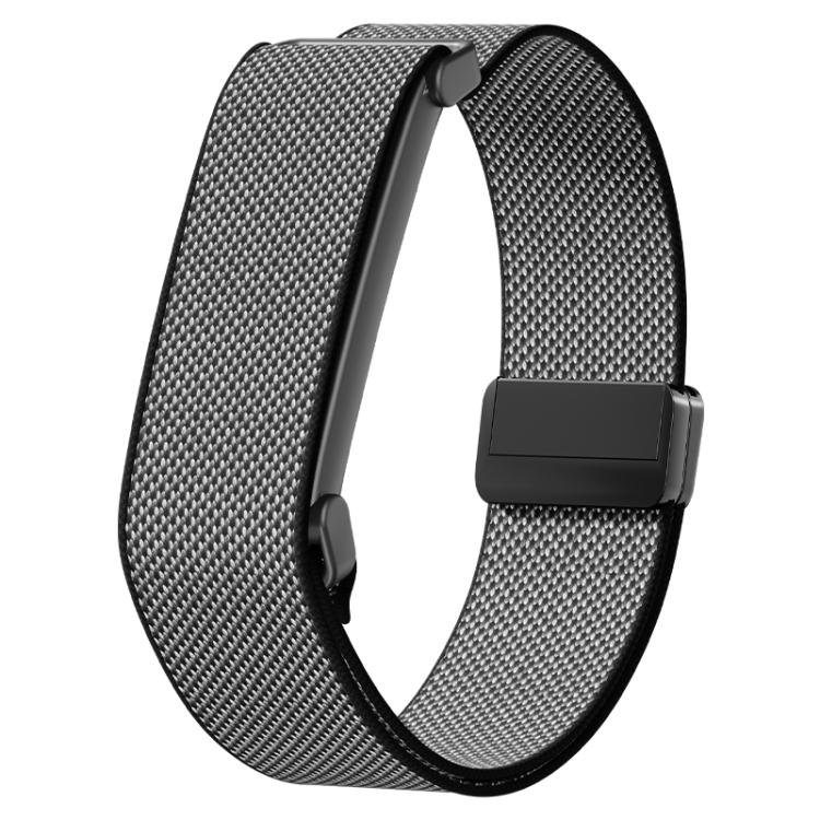 Fitbit Air -kelloon sopiva joustava nailonranneke – Svart / Nailonranneke / Fitbit-ranneke