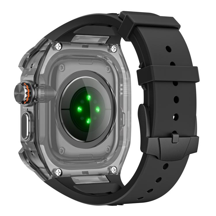 Silikoninen rannekoru metallikehyksellä Apple Watch Ultra 49 mm:lle – Svart / Rannekorut / Silikonirannekorut