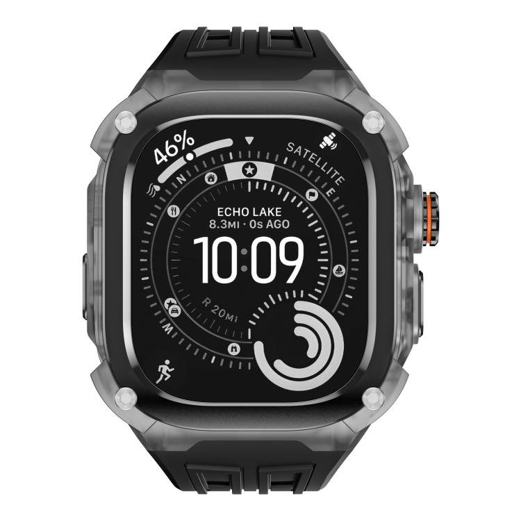 Silikoninen rannekoru metallikehyksellä Apple Watch Ultra 49 mm:lle – Svart / Rannekorut / Silikonirannekorut