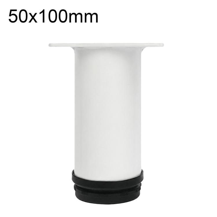 Säädettävät huonekalujalat ruostumattomasta teräksestä 50x100 mm – Valkoinen / Tukijalat / Huonekalutukijalat
