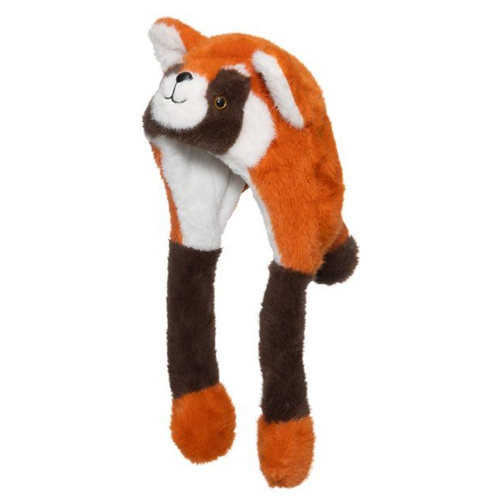 Lasten talvipipo 54–56 cm / tekoturkispipo / eläinaiheinen pipo – Oranssi