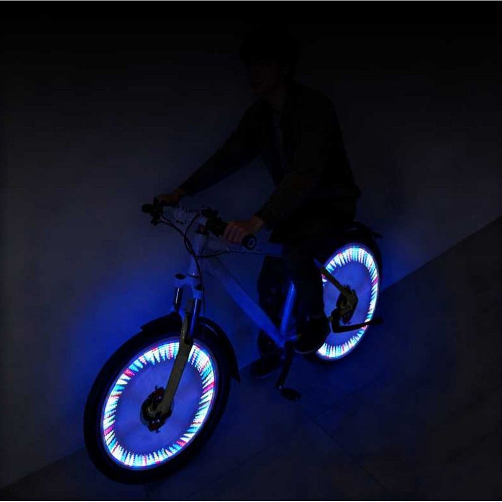 Polkupyörän pinnojen valaistus / LED-valot polkupyörän pinnoille / RGB-pinnojen valot liiketunnistimella