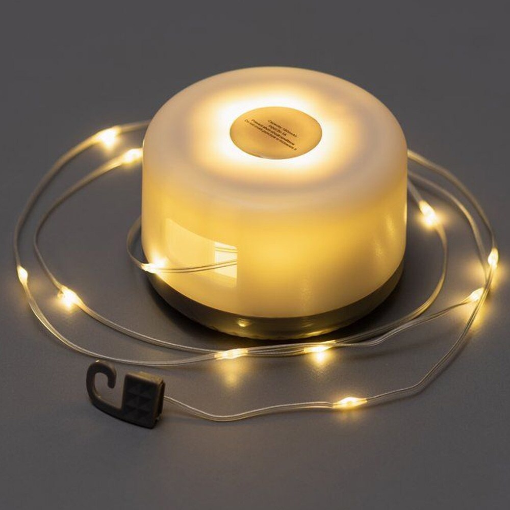 Ladattava LED-valosarja retkeilyyn / 10 m:n valosarja, jossa on USB-C-liitäntä / Retkeilylamppu, jossa on powerbank