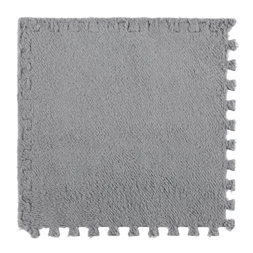 Palapelimatto 12 osaa 30×30 cm / pehmeä leikkimatto / lastenmatto tekstiilipinnalla – Harmaa