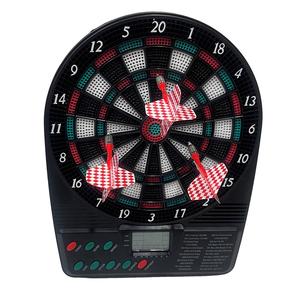 United EDG2671 elektroninen darts-taulu / darts-peli LCD-näytöllä ja automaattisella pisteenlaskulla