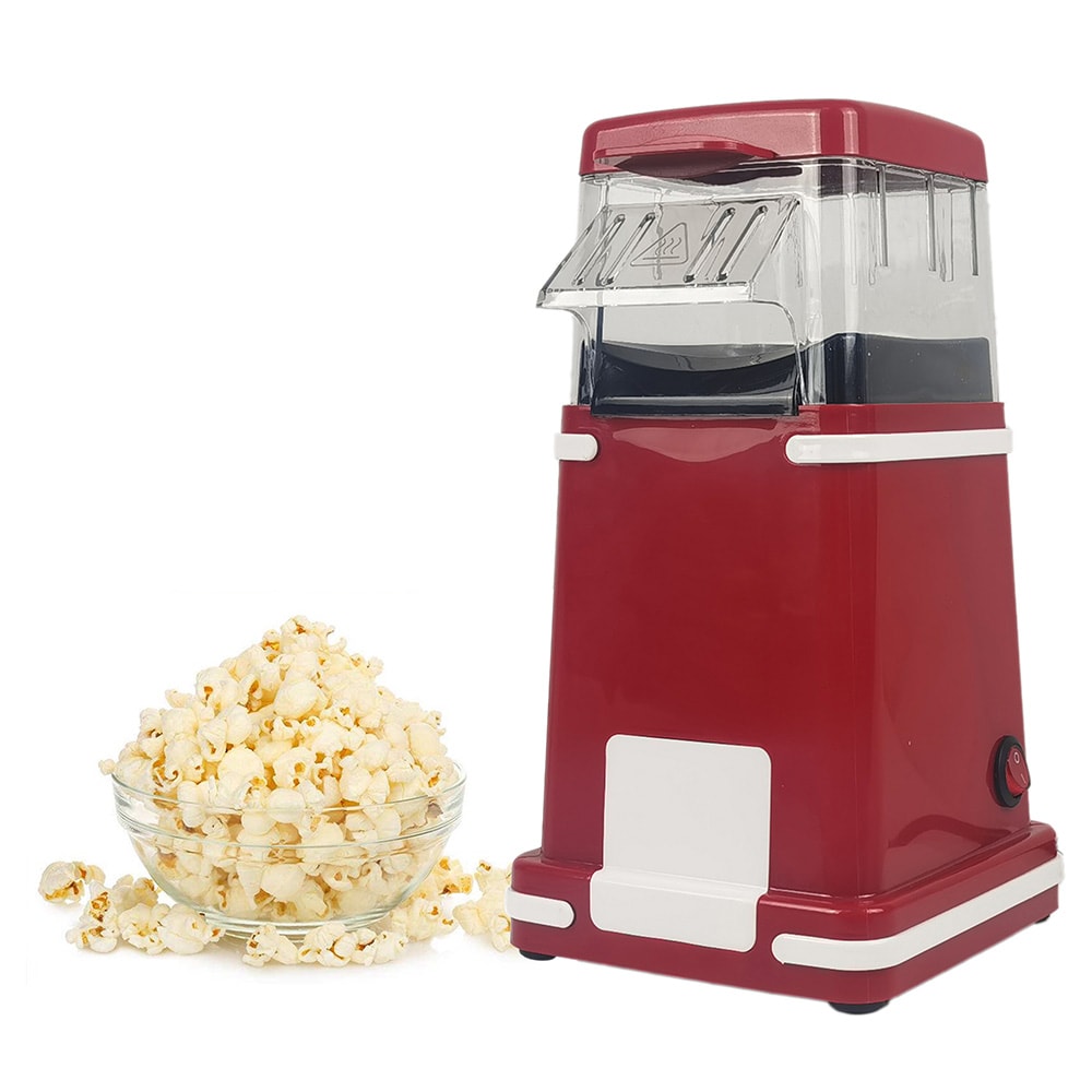 United PM2360 popcornkone 1200 W / kuumailmapopcornkone ilman öljyä – Punainen