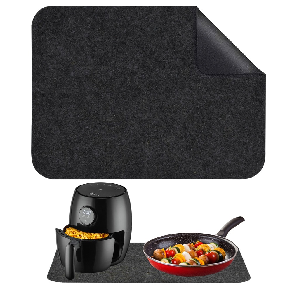 Airfryer-suojamatto 60x45 cm / Keittiötyötason lämpösuoja / Kuumailmapuhallusfritöösin alusta