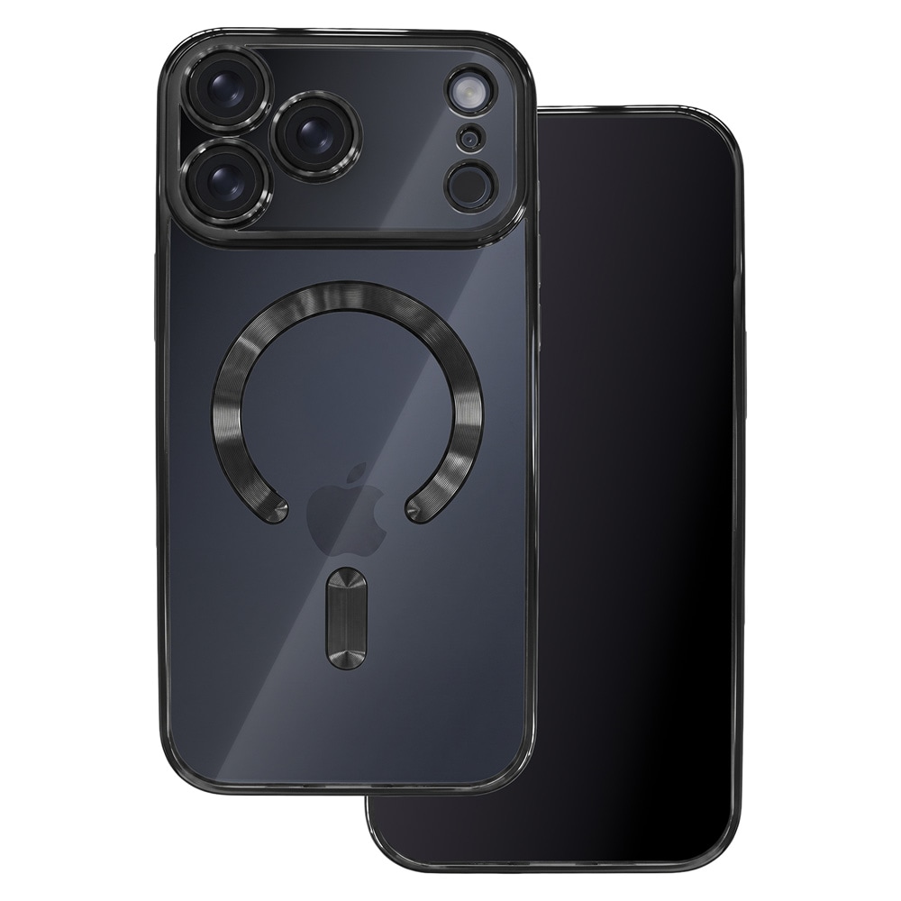 Color Chrome Mag -suojakotelo iPhone 17–18 Pro - Svart – MagSafe-suojakotelo – TPU-suojakotelo