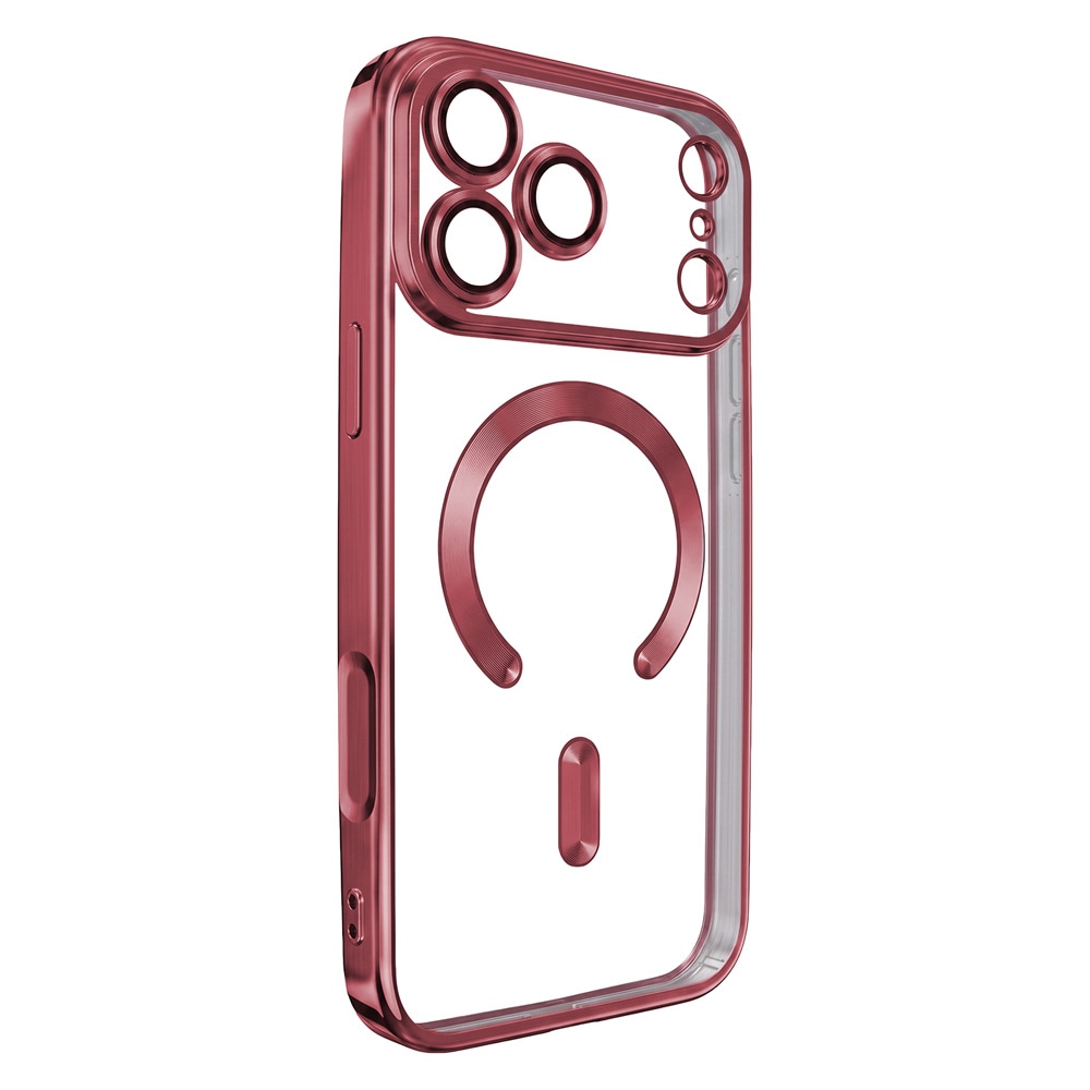 Color Chrome Mag -suojakuori iPhone 17–18 Pro Maxille – Tumma kirsikka – Suojakuori – TPU-kotelo