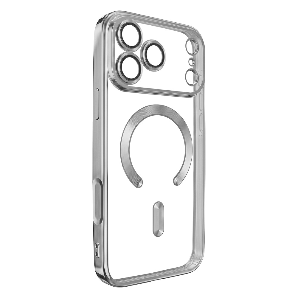 Color Chrome Mag -suojakotelo iPhone 17–18 Pro Maxille – Hopea – Mag-suojakotelo – TPU-kotelo