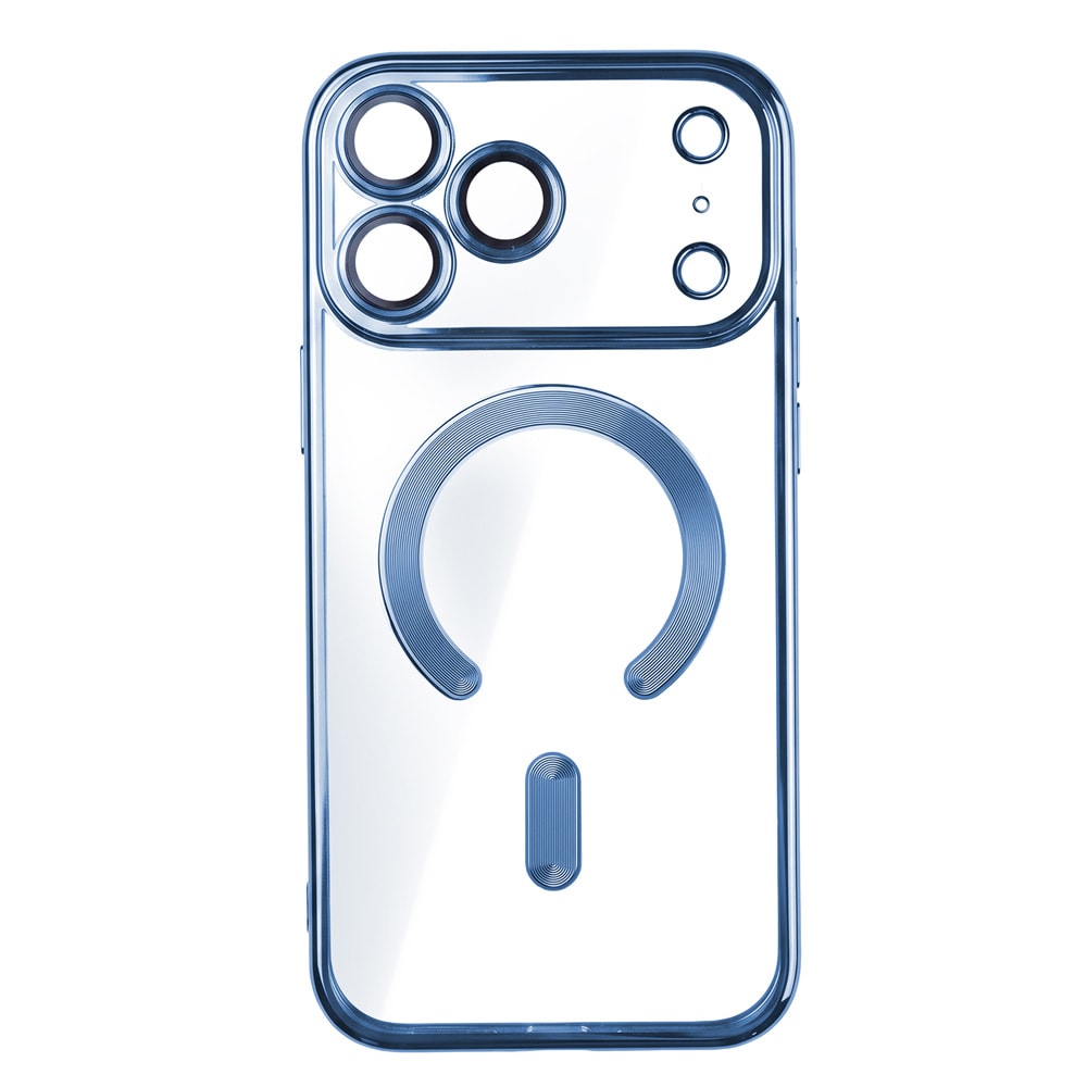 Color Chrome Mag -suojakuori iPhone 17–18 Pro Maxille – Sininen – MagSafe-suojakuori – TPU-kotelo
