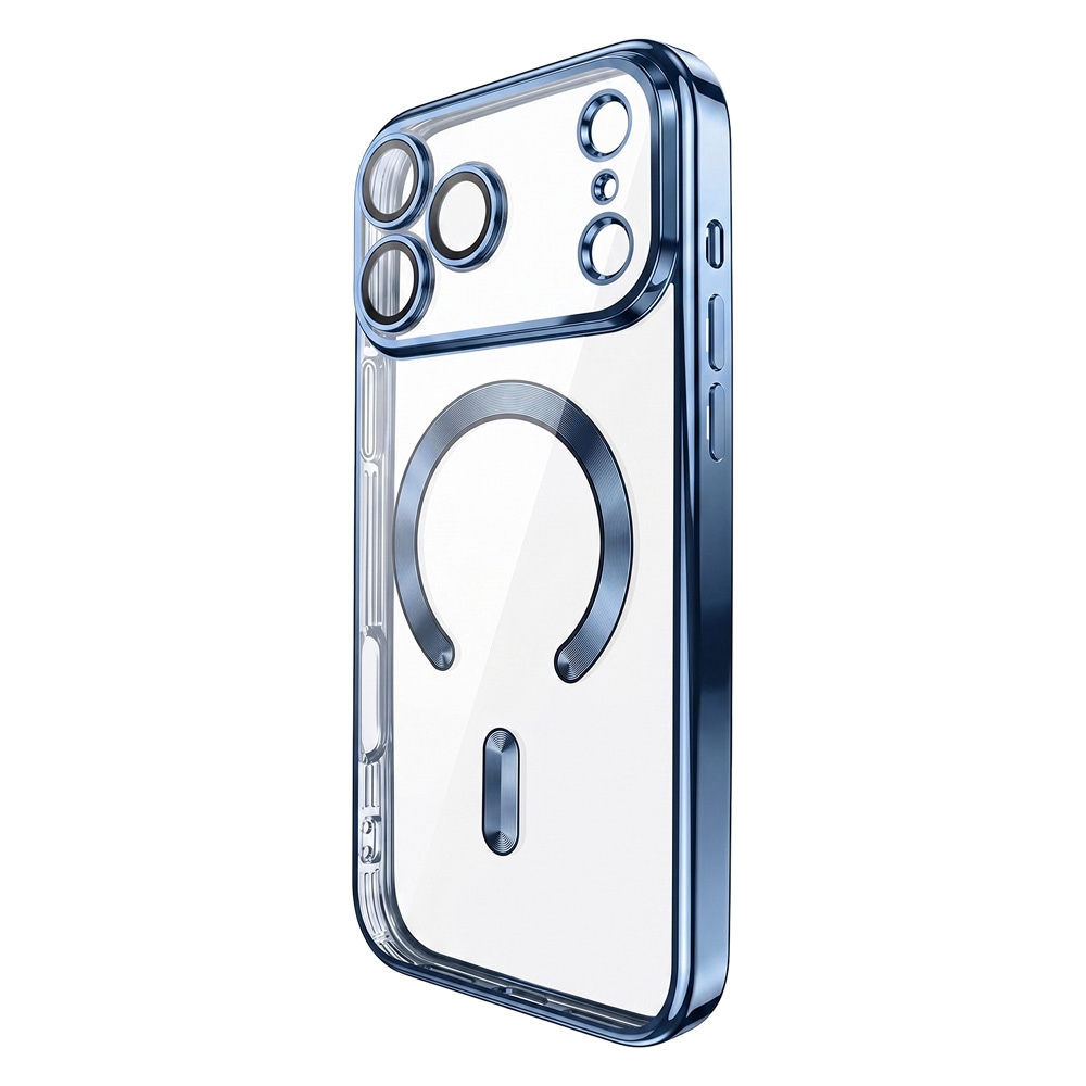 Color Chrome Mag -suojakuori iPhone 17–18 Pro Maxille – Sininen – MagSafe-suojakuori – TPU-kotelo