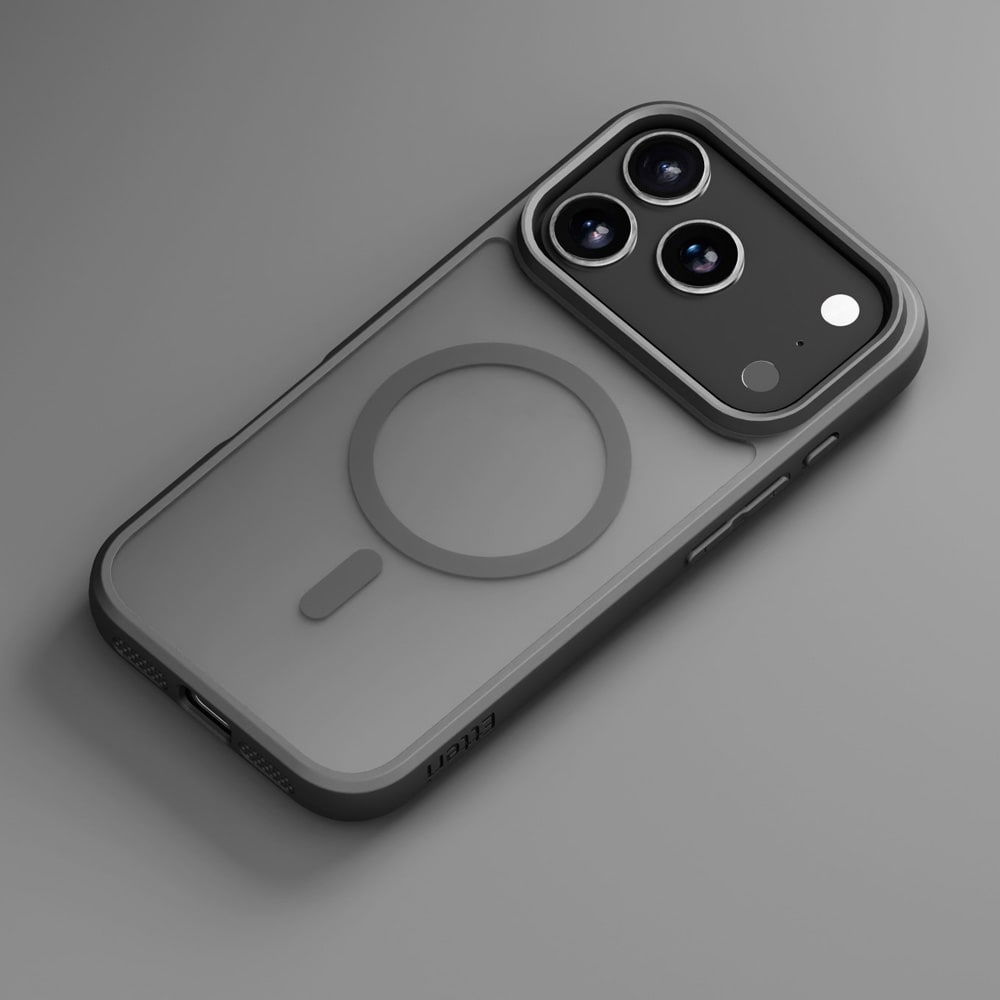 Etteri Matt -kotelo iPhone 17 Pro Max / 18 Pro Max - Svart / Vatsakotelo / MagSafe-kotelo
