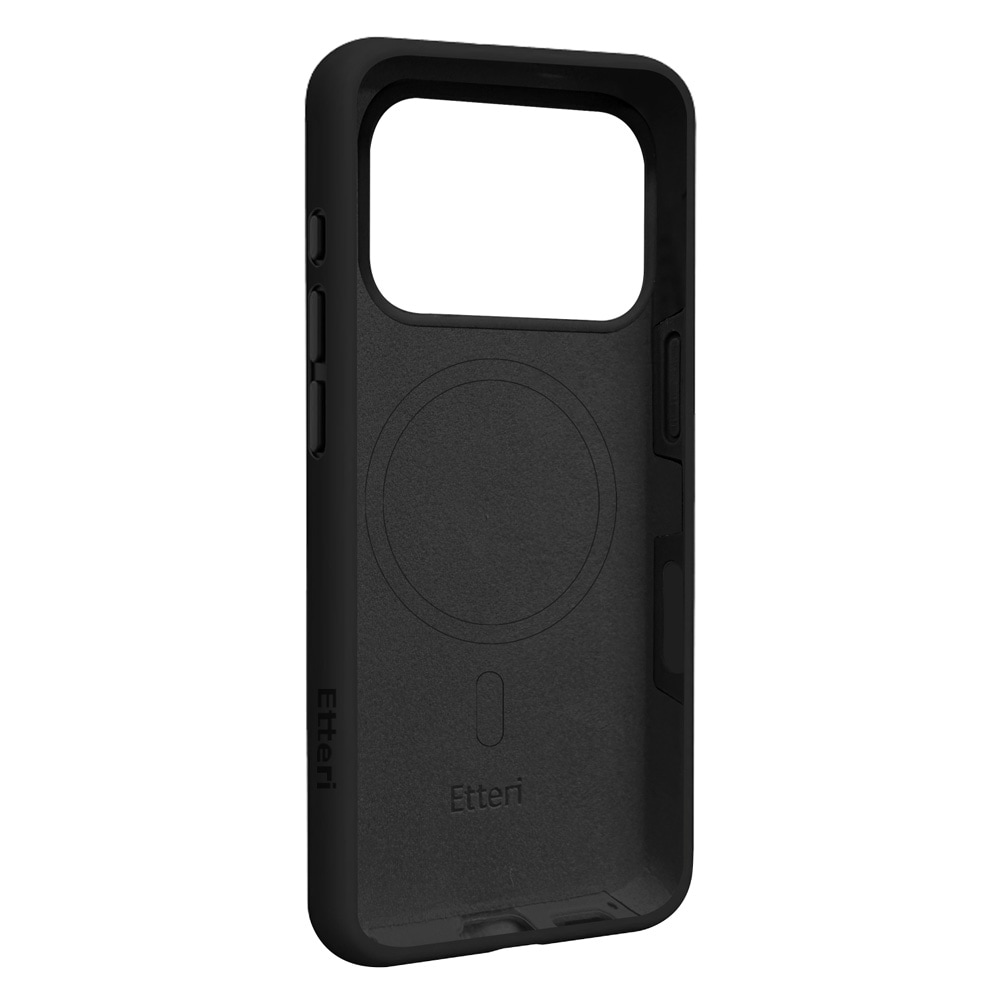 Etteri Silicone MagSafe -kotelo, svart, iPhone 17–18 Pro / Silikonikotelo / Pehmeä kotelo