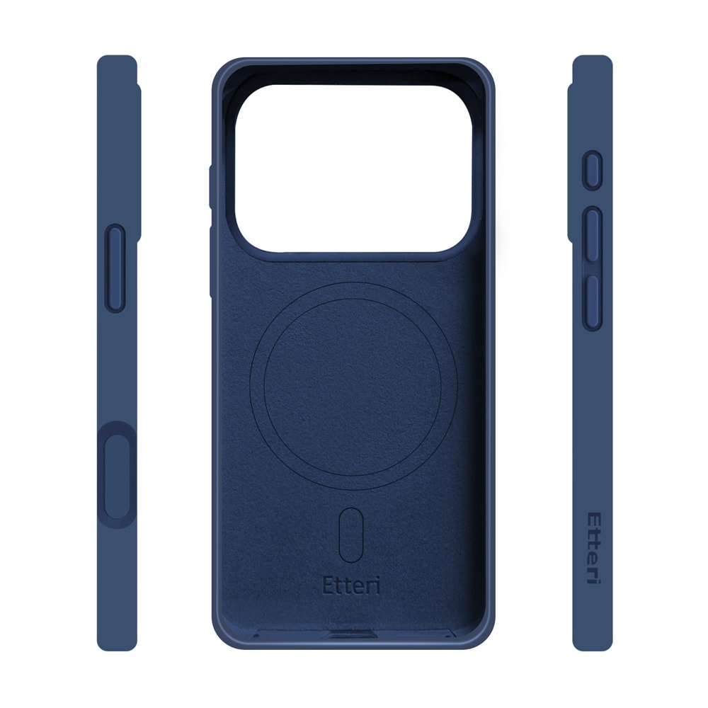 Etteri Silicone MagSafe -suojakuori iPhone 17/18 Pro - Tummansininen / Mag-kotelo / Silikonikuori
