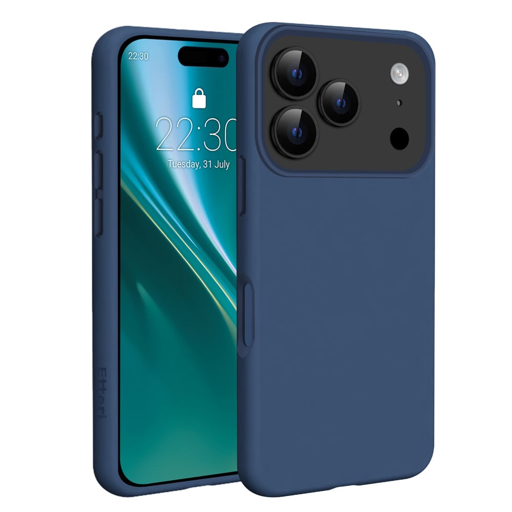 Etteri Silicone MagSafe -suojakuori iPhone 17/18 Pro - Tummansininen / Mag-kotelo / Silikonikuori