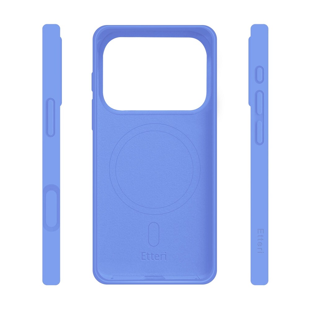 Etteri Silicone MagSafe -kotelo iPhone 17/18 Pro:lle – Sininen / Mag-kotelo / Silikonikotelo