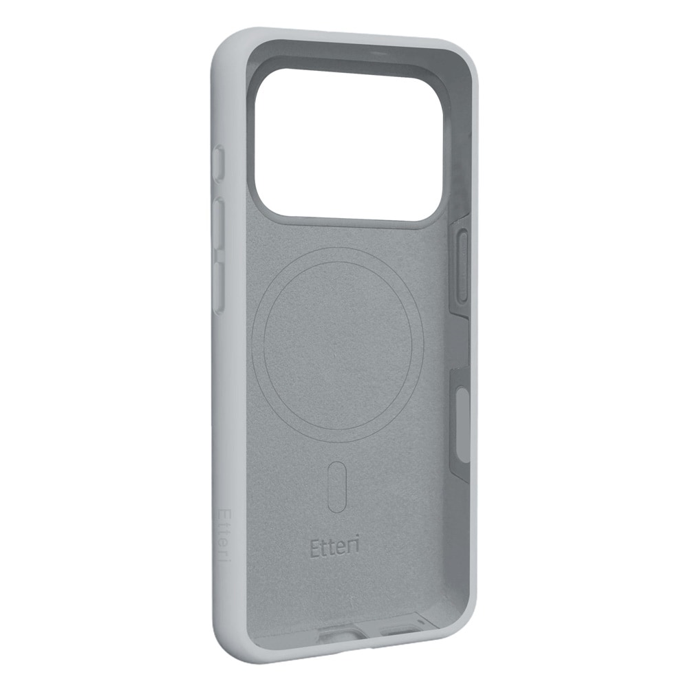 Etteri Silicone MagSafe -suojakotelo iPhone 17/18 Pro Max - Hopea / Mag-kotelo / Silikonisuojakotelo