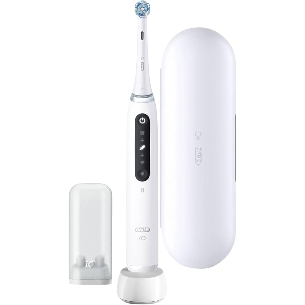 Oral-B iO Series 5N / Valkoinen älykäs sähköhammasharja, jossa on 5 toimintoa / Magneettinen iO-hammasharja