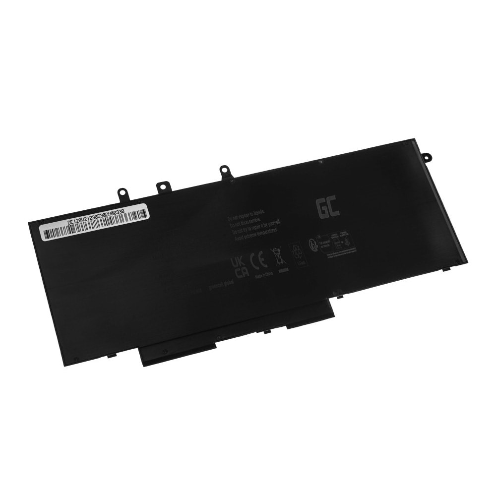 Green Cell -kannettavan akku 6200 mAh 7,6 V, sopii Dell Latitude 5280, 5290 ja 5480 -malleihin / Kannettavan akku / Akkupaketti