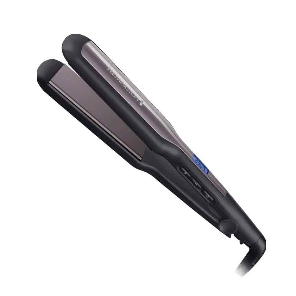 Remington S5525 Pro -hiussuoristin / Erittäin leveä keraaminen hiussuoristin / Lämpötilansäätimellä varustettu hiussuoristin