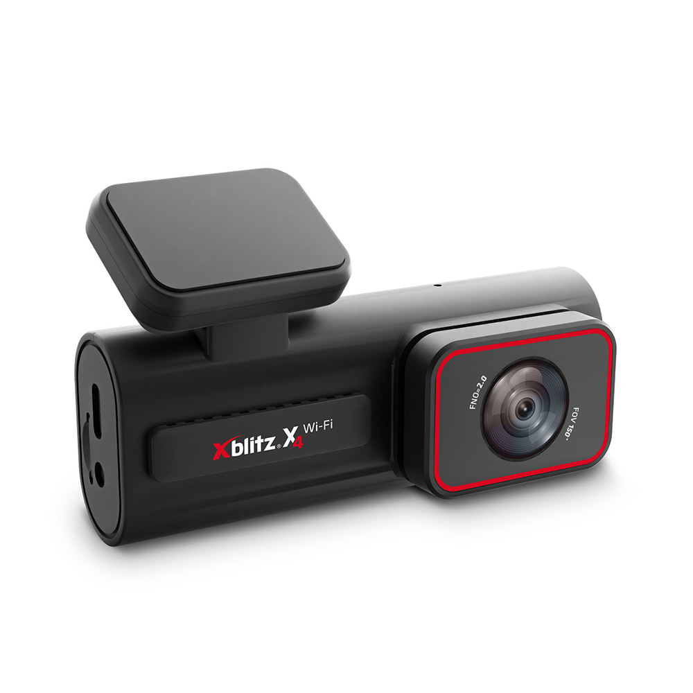 Xblitz X4 Wi-Fi Dash Cam / 2,5K-autokamera WDR-toiminnolla / Tuulilasikamera törmäysanturilla