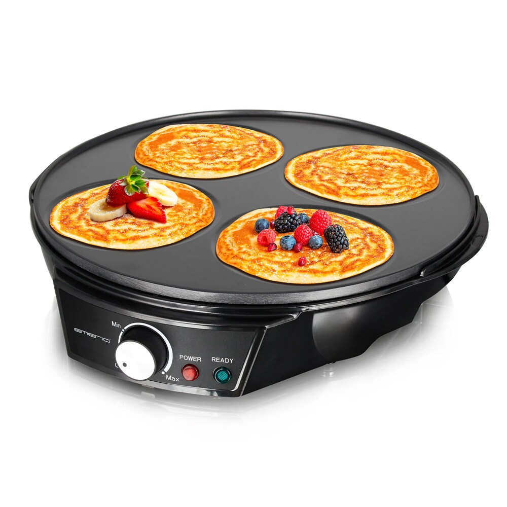 Emerio-pannukakkurauta / Sähköinen pannukakkurauta termostaatilla / Crêpes-rauta neljälle pannukakulle