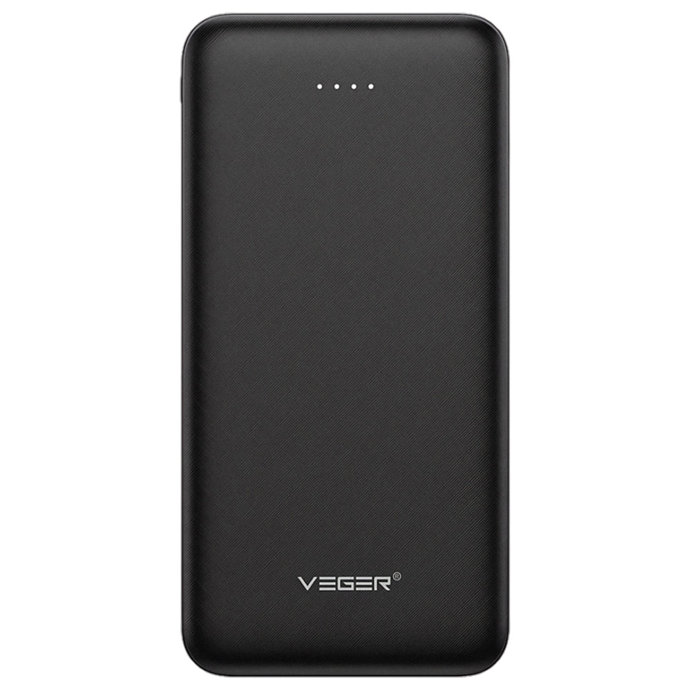 Veger A10 W1065 varavirtalähde 10 000 mAh / powerbank kahdella USB-A-lähdöllä – Musta