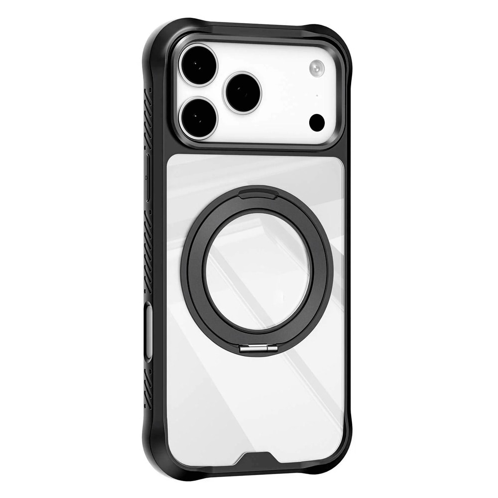 Mutural Obsidian Magsafe -suojakotelo iPhone 18 Pro Maxille – Svart / Suojakotelo, jossa on rengastuki