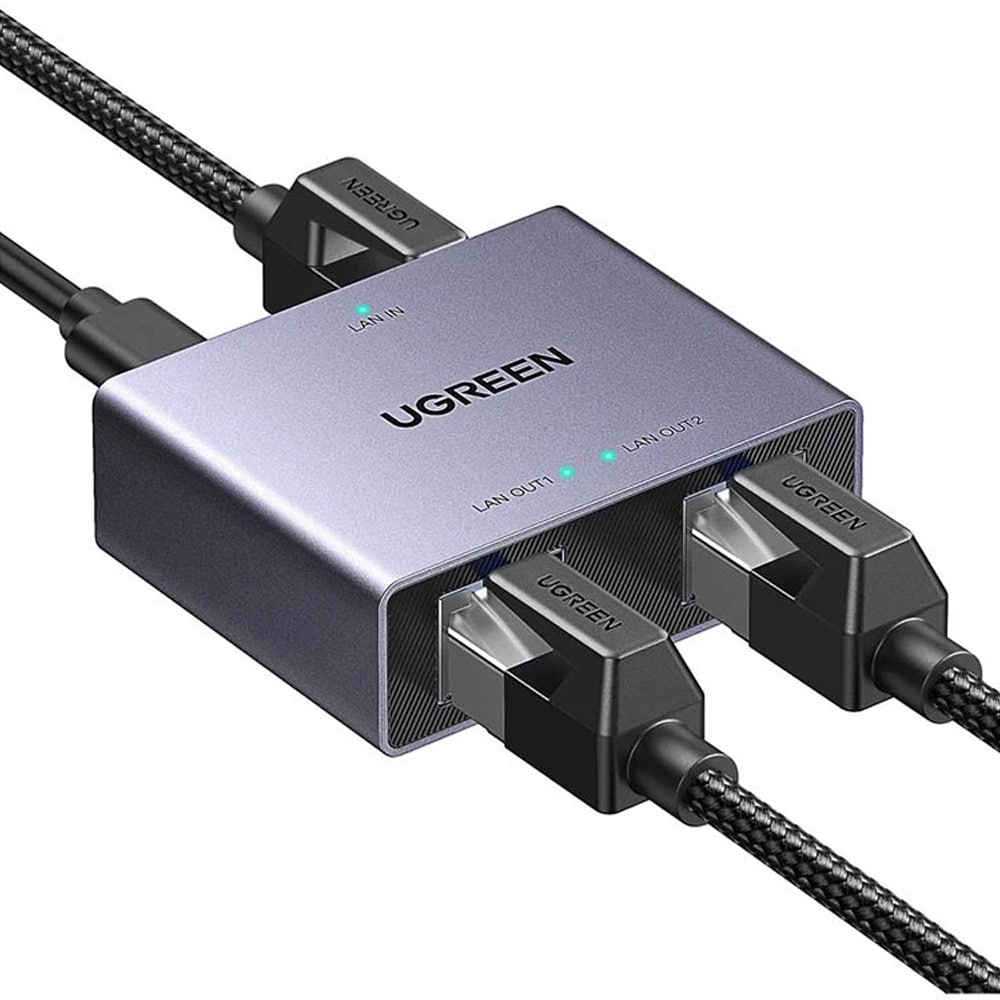 Ugreen NW301 Lan-jakaja RJ45 – 2 x RJ45 / Gigabit Ethernet -jakaja / RJ45-verkkajakaja