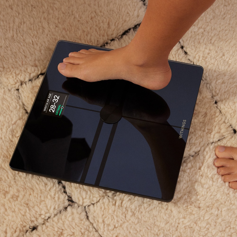 Withings Body Comp älyvaaka kehonkoostumusmittauksella – WiFi, Bluetooth, 50 g tarkkuus