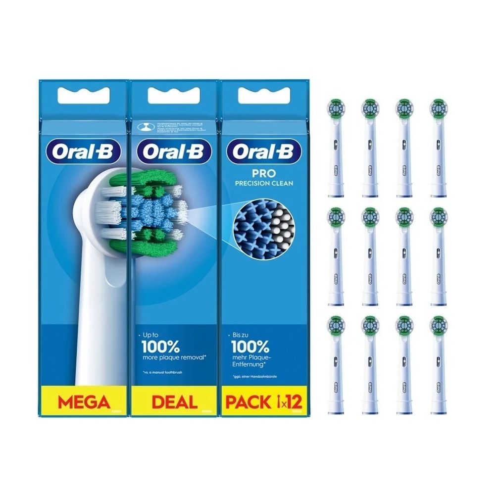 Oral-B Pro Precision Clean 12-pakkaus / Hammasharjan päät / Sähköhammasharjan vaihtoharjat