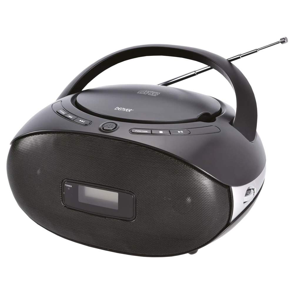 Denver TC-29 Kannettava CD-soitin ja radio / CD-boombox / FM-radio, jossa on AUX-tulo