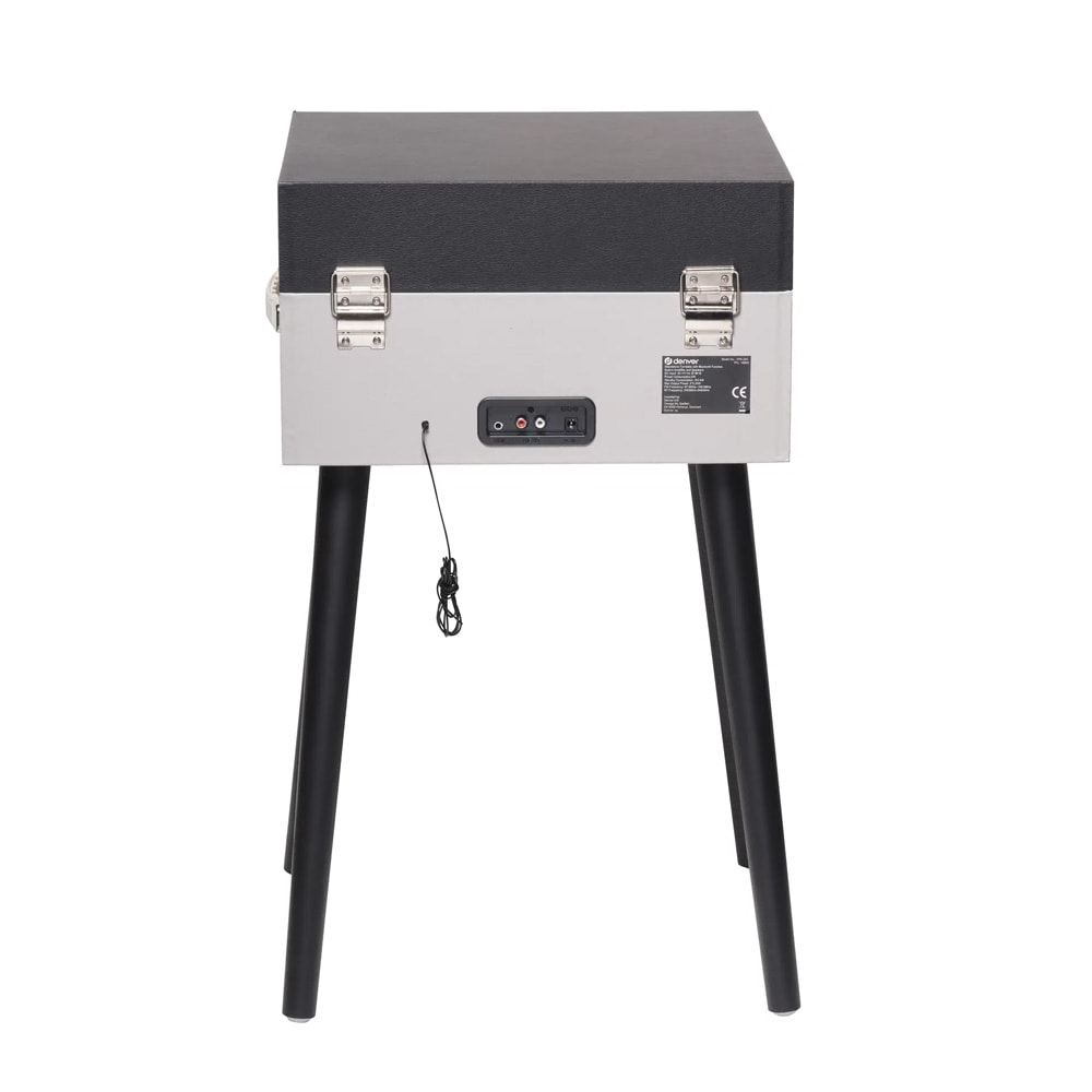 Denver VPR-250 Retro-levysoitin – Bluetooth, FM-radio, USB, MP3 ja sisäänrakennetut kaiuttimet