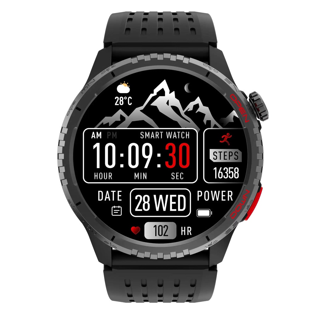 Denver SWG-345B älykello GPS-paikannuksella – 1,43" AMOLED-näyttö, Bluetooth 5.3, puhelutoiminto, musta