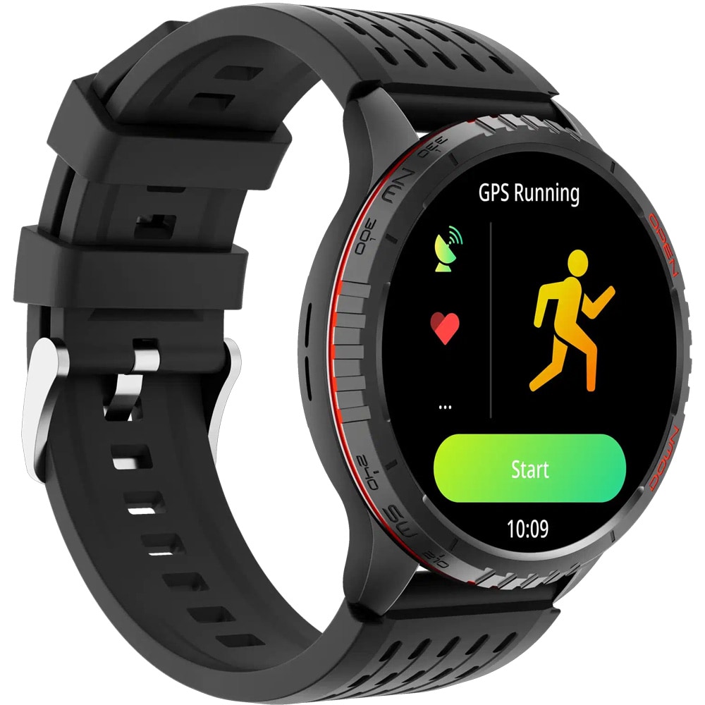 Denver SWG-345B älykello GPS-paikannuksella – 1,43" AMOLED-näyttö, Bluetooth 5.3, puhelutoiminto, musta