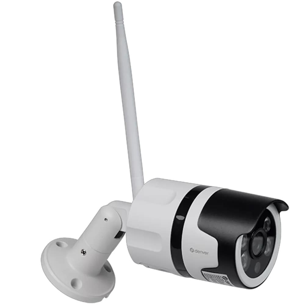 Denver IOC-233 WiFi-valvontakamera ulkokäyttöön – Full HD 1080p, yönäkö, kaksisuuntainen ääni, IP65