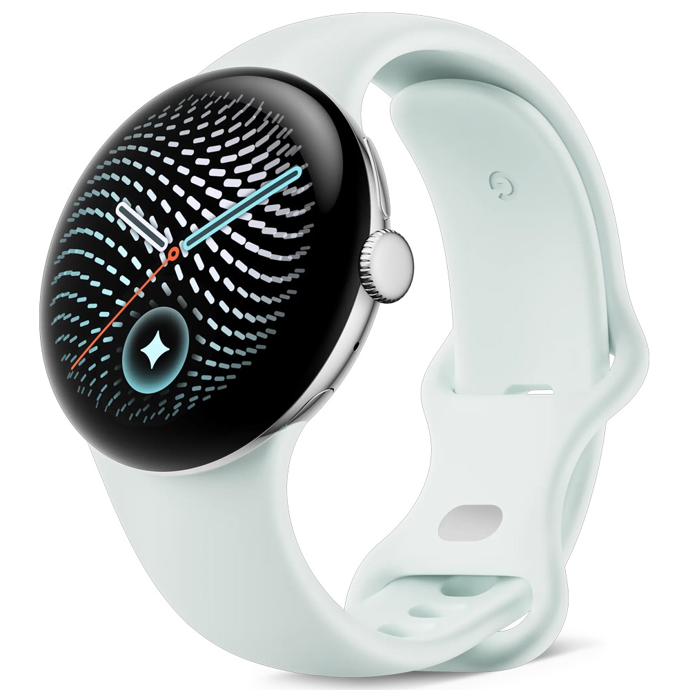 Google Pixel Watch 5 41 mm älykello – Wi-Fi, hopea/Fog, AMOLED, GPS