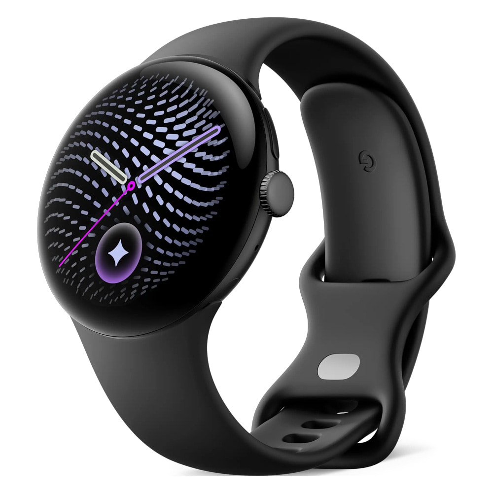 Google Pixel Watch 5 45 mm älykello – Wi-Fi, mattamusta/Obsidian, AMOLED, GPS