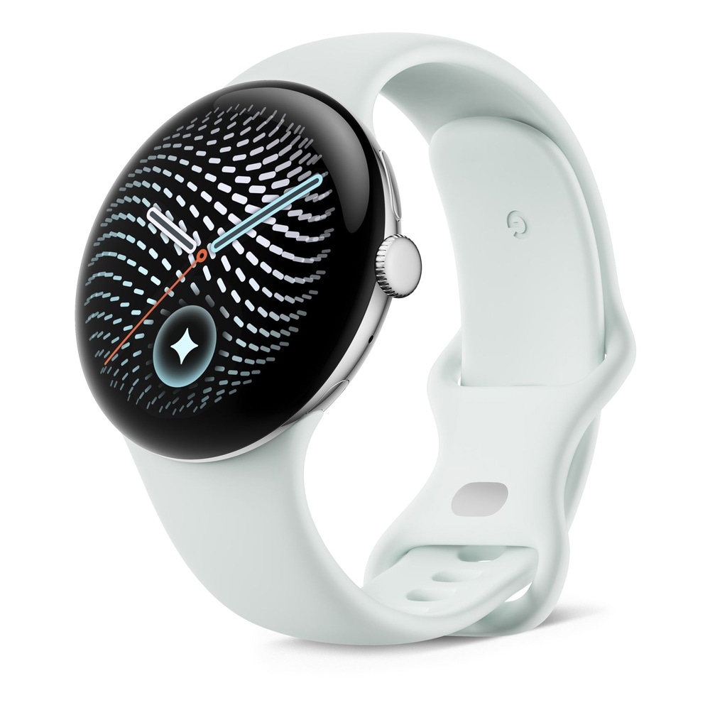Google Pixel Watch 5 45 mm älykello – Wi-Fi, hopea/Fog, AMOLED, GPS