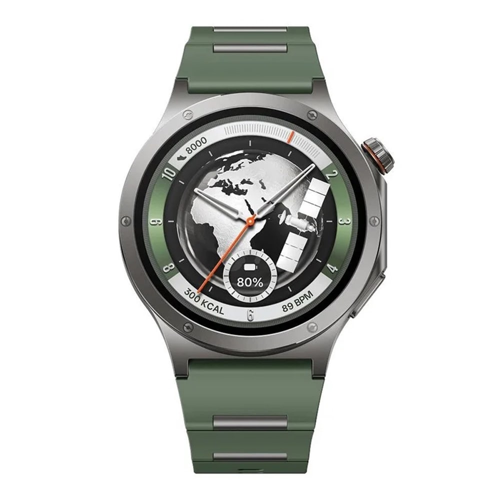 OnePlus Watch 4 älykello – Evergreen Titanium, LTPO OLED, safiirilasi, GPS