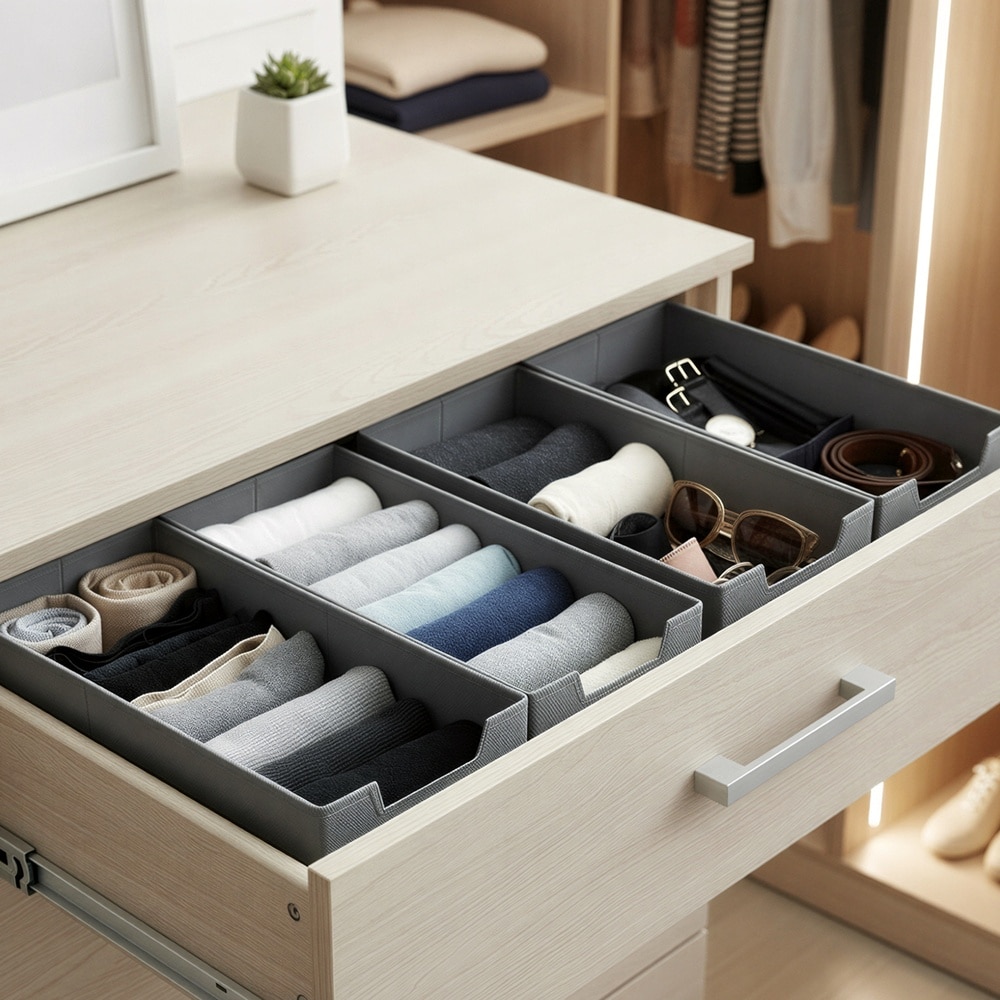 Lådorganisatörer för kläder till IKEA PAX 4-pack - Grå