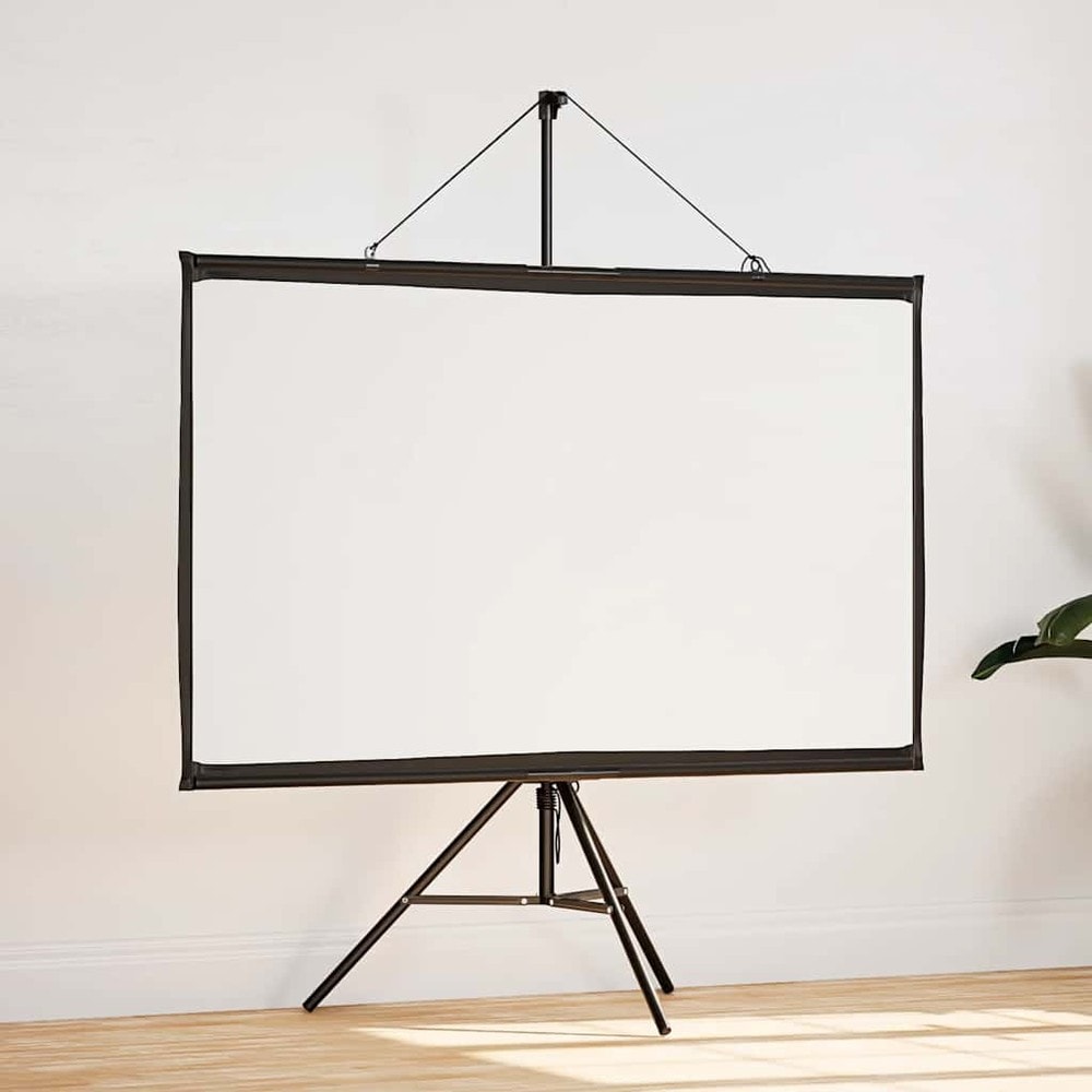 vidaXL Valkokangas jalustalla 72 tuumaa 16:9, mattavalkoinen, 159 x 90 cm katselualue
