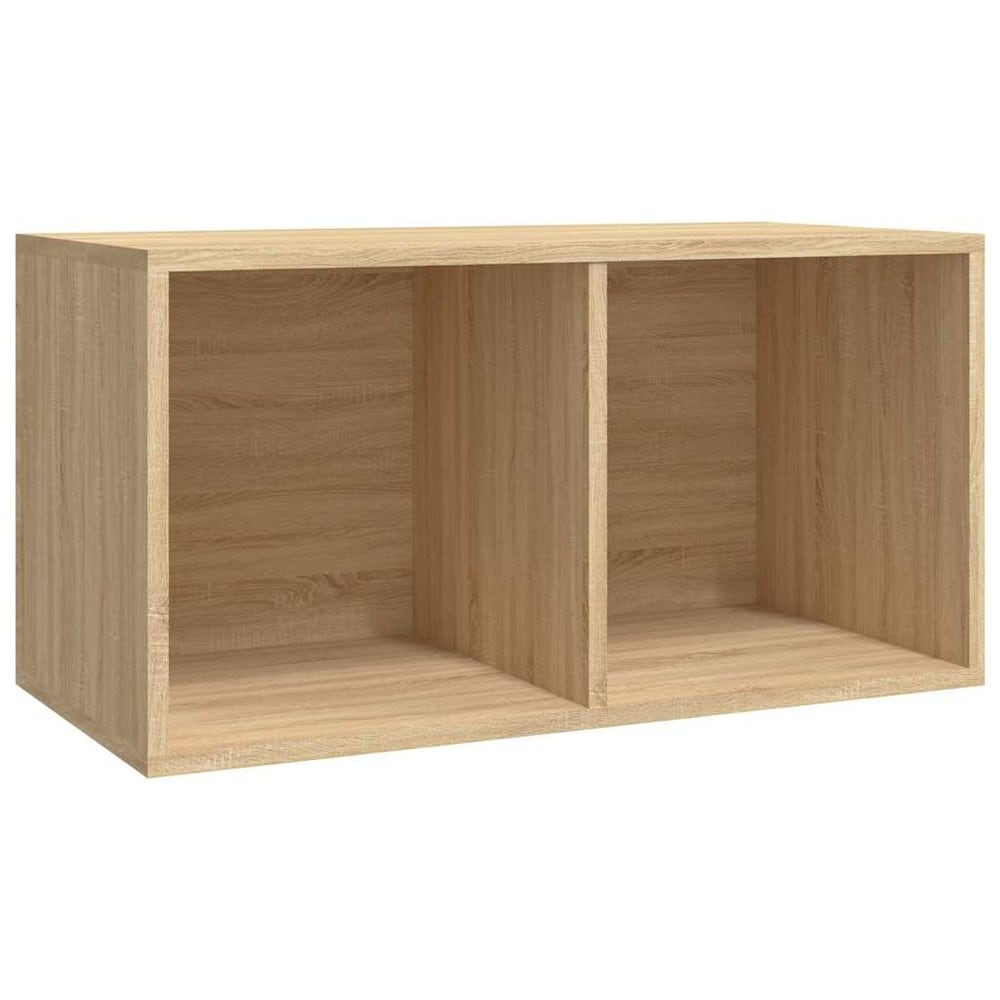 LP-levyjen säilytyslaatikko 71x34x36 cm – Sonoma-tammi / Vinyylihylly / Levyjen säilytys