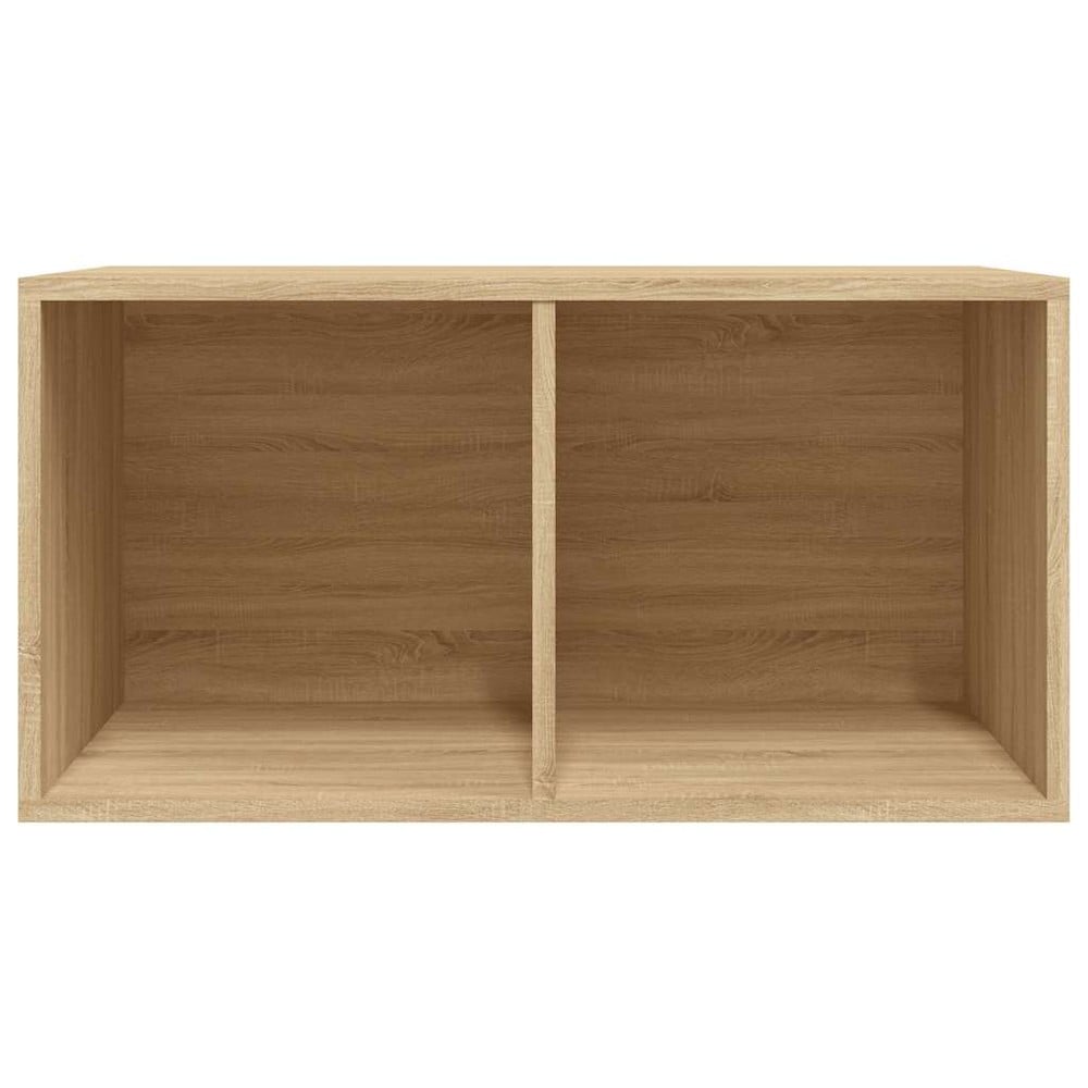 LP-levyjen säilytyslaatikko 71x34x36 cm – Sonoma-tammi / Vinyylihylly / Levyjen säilytys