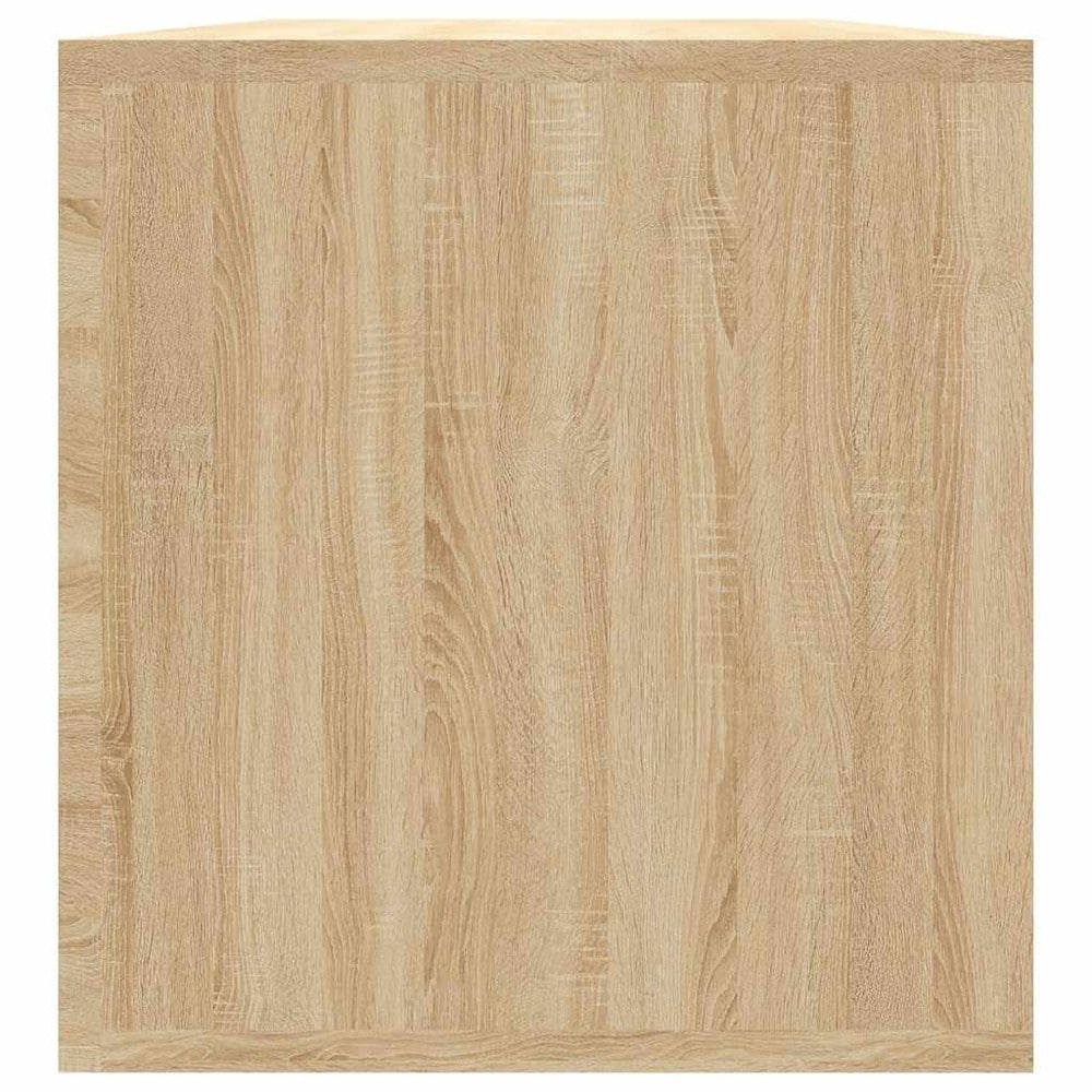 LP-levyjen säilytyslaatikko 71x34x36 cm – Sonoma-tammi / Vinyylihylly / Levyjen säilytys